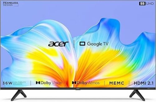 acer Advanced I Series 139 cm 55 inch 4K Ultra HD LED Google TV with Dolby Vision and Dolby Audio 2023 model (Smart TV)