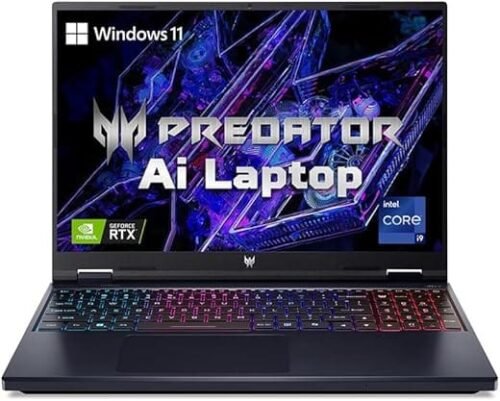 acer Predator Helios Neo 16 Intel Core i9 14th Gen Gaming Laptop 16GB 1TB SSD Windows 11 Home 8GB Graphics 16 inch 240 Hz WQXGA IPS Display NVIDIA GeForce RTX 4070 Abyssal Black 2.8 KG (Laptop)