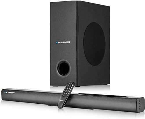 Blaupunkt SBW75 75W Bluetooth Soundbar with Remote Equalizer Mode 2.1 Channel Black (Home Theater)