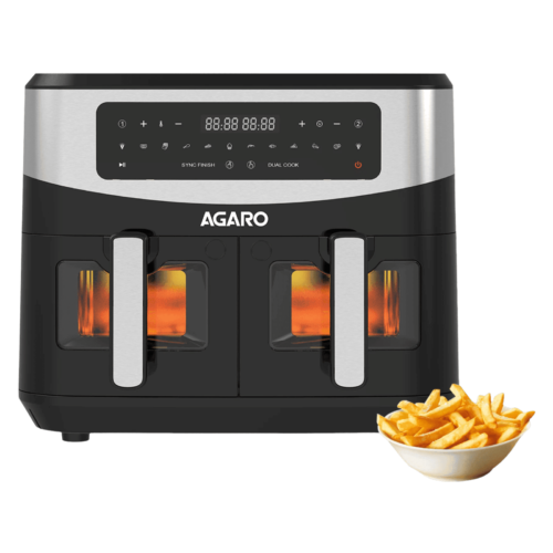 AGARO Imperial 4.5L 2400 Watt Digital Air Fryer with 10 Preset Programs Black (Air Fryer)