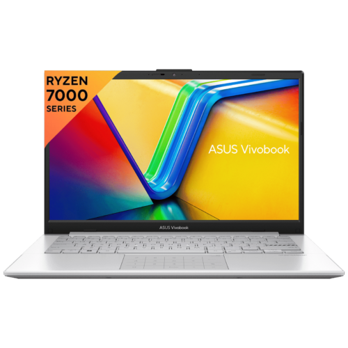 ASUS Vivobook Go 14 AMD Ryzen 5 Thin and Light Laptop 8GB 512GB SSD Windows 11 Home 14 inch Full HD LED Backlit Display MS Office 2021 Cool Silver 1.38 KG (Laptop)