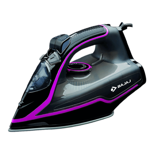 BAJAJ 2000 Watts 210ml Steam Iron Anti Drip and Anti Scale Technology MX35N Black (Iron)