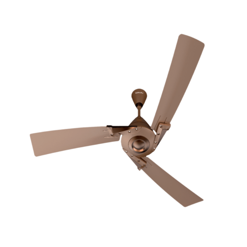 BAJAJ Euro Prime 1 Star 1200mm 3 Blade Anti Bacterial Ceiling Fan Dual Tone Trims Brown & Bronze (Ceiling Fan)