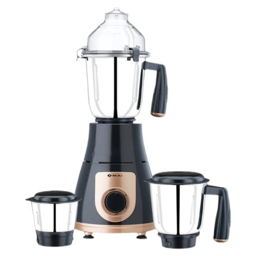 BAJAJ GX 3701 750 Watt 3 Jars Mixer Grinder 18000 RPM Nutri Pro Feature Black (Juicer)