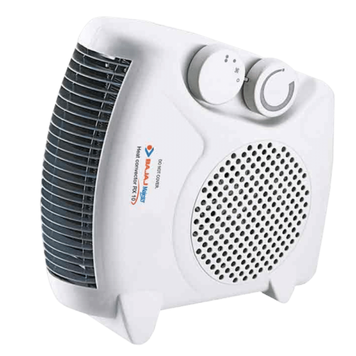 BAJAJ Majesty 2000 Watts Fan Room Heater Auto Thermal Cutout RX10 White (Room Heater)