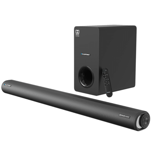 Blaupunkt SBWL100 220W Bluetooth Soundbar with Remote Adaptive Sound Mode 2.1 Channel Black (Home Theater)