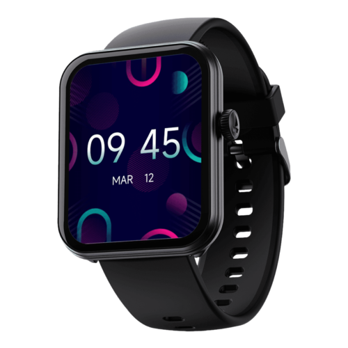 boAt Cosmos Plus Smartwatch with Bluetooth Calling 45.21mm AMOLED Display IP68 Splash Resistant Jet Black Strap (Smartwatch)