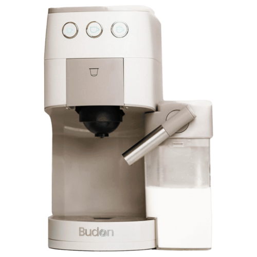 Budan BUDEM097 Automatic Espresso Coffee Maker with Integrated Milk Container Grey (Coffee Maker)