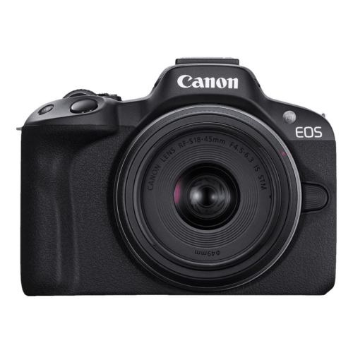 Canon EOS R50 24.2MP Mirrorless Camera 18-45 mm Lens, 5-Axis Electronic Image Stabilization (Camera)