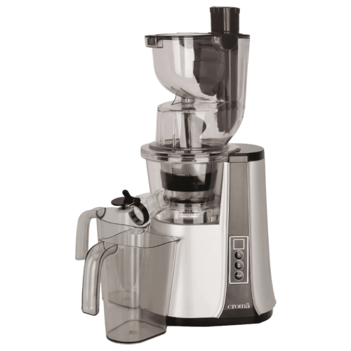 Croma 200 Watt Cold Press Slow Juicer 60 RPM Non-Slip Feet Silver (Blender)