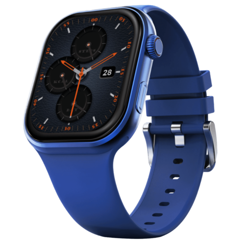 FIRE-BOLTT Brillia Smartwatch with Bluetooth Calling 51.30mm AMOLED Display IP67 Water Resistant Blue Strap  (Smartwatch)