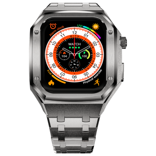 FIRE-BOLTT Elemento Smartwatch with Bluetooth Calling 49.5mm Always On Display IP68 Water Resistant Silver Strap (Smartwatch)