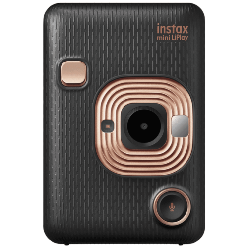 FUJIFILM Instax Mini LiPlay Instant Camera with 10 Instant Films Elegant Black (Camera)