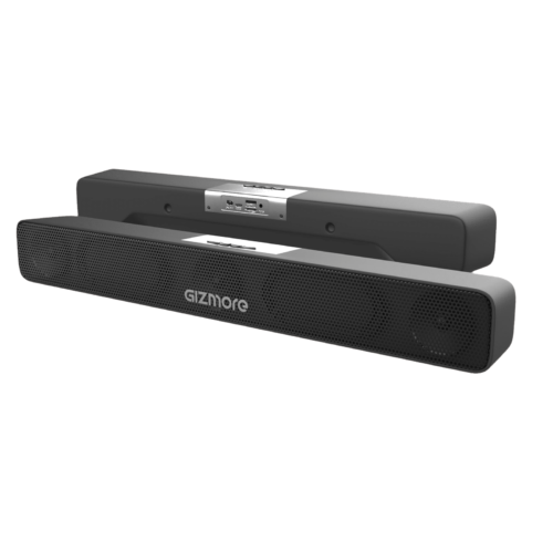 GIZmore Gizbar 900 10W Bluetooth Soundbar Booming Bass 2.0 Channel Black (Home Theater)