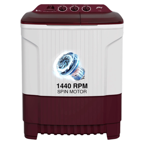 Godrej 7.2 kg 5 Star Semi Automatic Washing Machine with Magic Filter Edge WS EDGE CLS 7.2 WN Wine Red (Washing Machine)