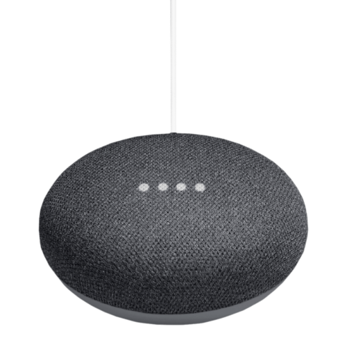 Google Home Mini with Google Assistant Compatible Smart Wi-Fi Speaker Far-Field Voice Recognition Black (Smart Speaker)