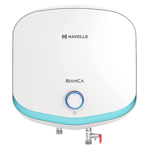 HAVELLS Bianca 10 Litres 5 Star Storage Water Geyser 2000 Watts GHWCBNTWH010 White and Blue (Geyser)