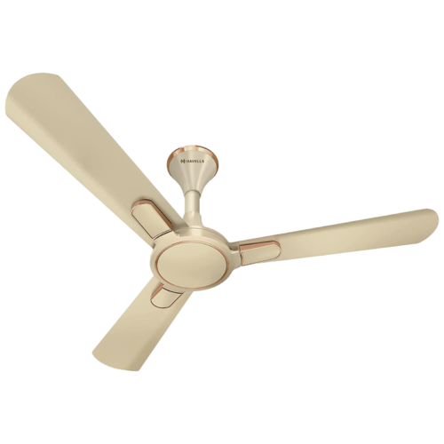 HAVELLS Bianca 5 Star 1200mm 3 Blade BLDC Motor Ceiling Fan with Remote High Air Thrust Gold Mist (Ceiling Fan)