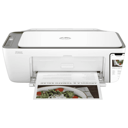 HP DeskJet Ink Advantage 2876 All in One Wi-Fi Inkjet Printer with Icon LCD Display Simple Setup Smart App Cement (All in One Printer)