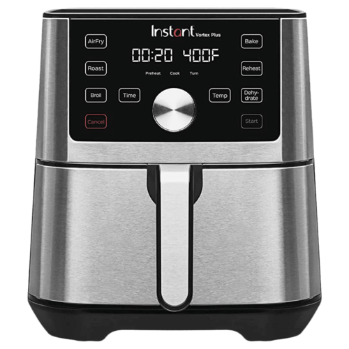 Instant Pot Vortex Plus 5.67L 1500 Watt Digital Air Fryer with EvenCrisp Technology Silver (Air Fryer)