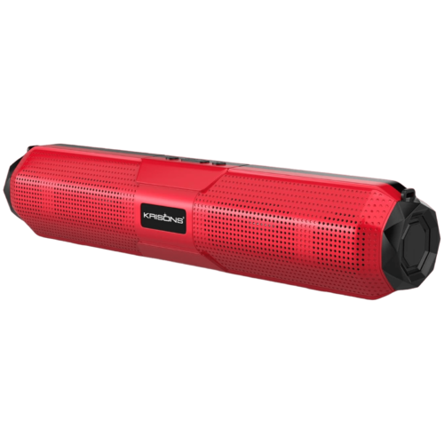 Krisons Wonder Bar 20W Bluetooth Soundbar Deep Bass Audio 5.0 Channel Red (Home Theater)