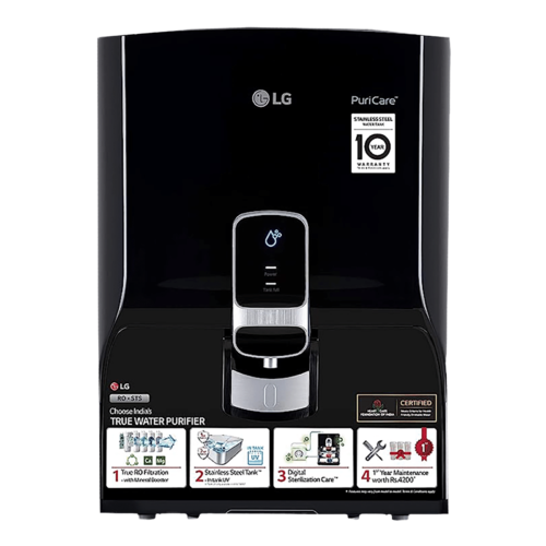 LG PuriCare 8L RO Water Purifier with Mineral Booster Black (Water Purifier)