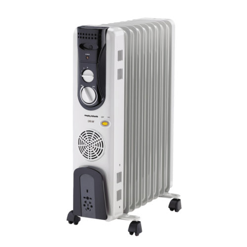 morphy richards 2900 Watt PTC Fan Oil Filled Room Heater OFR 9F White (Room Heater)