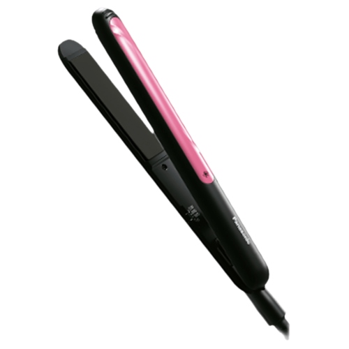 Panasonic EH-HV21-K62B Hair Straightener with 3 Temperature Settings Keratin and Botanical Oil Infused Ceramic Plates Black (Hair Straightener)