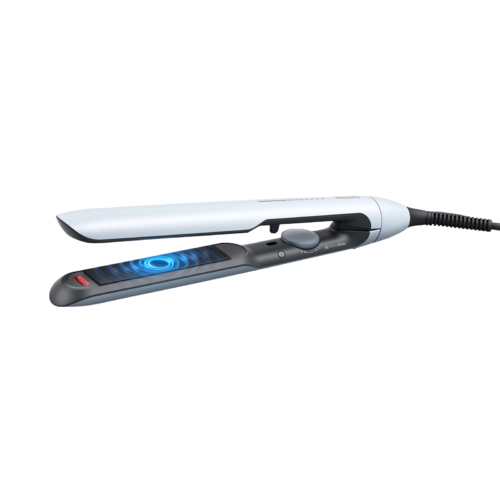 PHILIPS 5000 Series Hair Straightener with Thermo Protect Technology Ceramic Plates Pale Sky Blue (Hair Straightener)