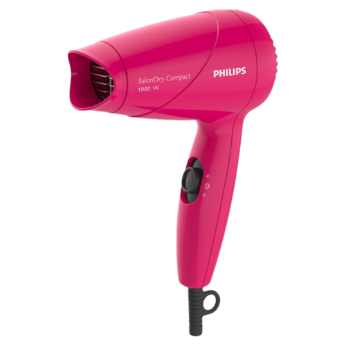 PHILIPS SalonDry Hair Dryer with 2 Heat Settings Narrow Concentrator Pink (Hair Dryer)