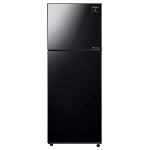 SAMSUNG 415 Litres 2 Star Frost Free Double Door Convertible Refrigerator with Anti-Bacteria Protector RT42T50682C/TL Black Glass (Refrigerator)