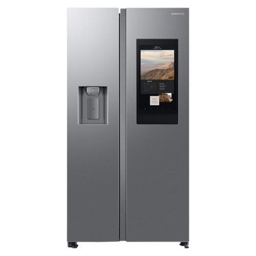 SAMSUNG 615 Litres 3 Star Frost Free Side by Side Convertible Refrigerator with Water Dispenser RS7HCG8543SLHL Silver (Refrigerator)