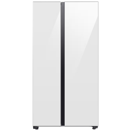 SAMSUNG 653 Litres 3 Star Frost Free Side by Side Door Smart Wifi Enabled Refrigerator with Twin Cooling Plus Technology RS76CB81A312HL Clean White (Refrigerator)