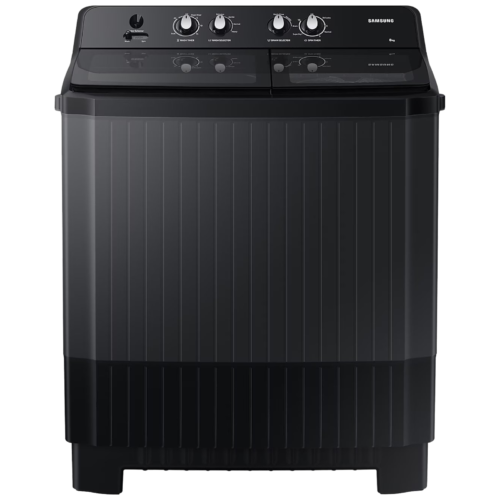 SAMSUNG 8 kg 5 Star Semi Automatic Washing Machine with Hexa Storm Pulsator WT80B3560GB/TL Dark Gray (Washing Machine)