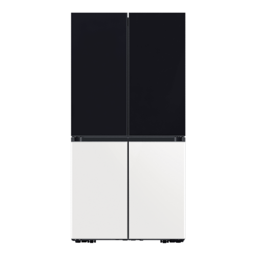 SAMSUNG Bespoke 936 Litres Frost Free French Door Smart Wi-Fi Enabled Refrigerator with Water Dispenser RF90A92W3AP/TL Charcoal Black/Glam White (Refrigerator)