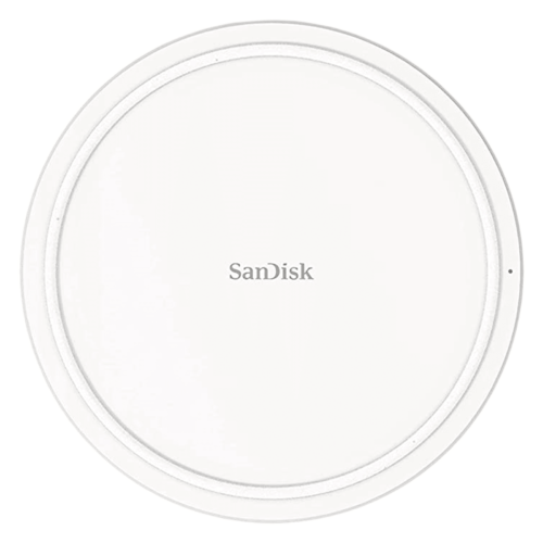 SanDisk Ixpand 15W Wireless Charger for iOS Android Earbuds Qi Certified Temprature Control Technology White (Wireless Charger)