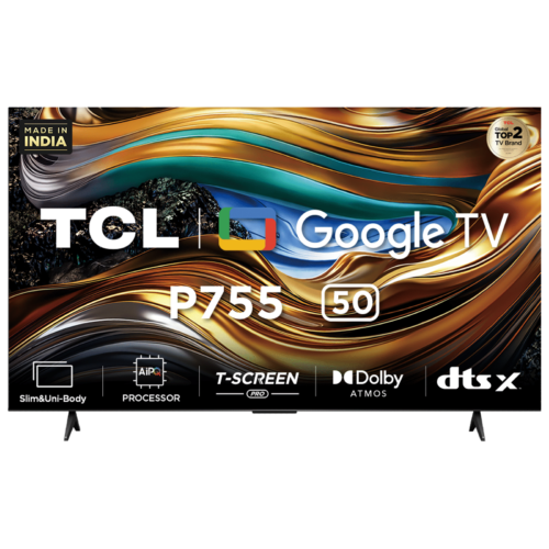 TCL P755 127 cm 50 inch 4K Ultra HD LED Google TV with Dolby Vision and Dolby Atmos 2024 model (Smart TV)