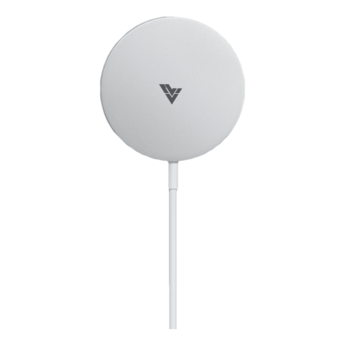 Vaku MagPro 15W Wireless Charger for iOS Android Earbuds Qi Compatible White (Wireless Charger)