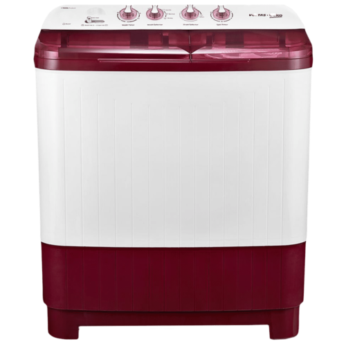 VOLTAS beko 7.5 kg 5 Star Semi Automatic Washing Machine with IPX4 Control Panel WTT75DBRT Burgundy (Washing Machine)