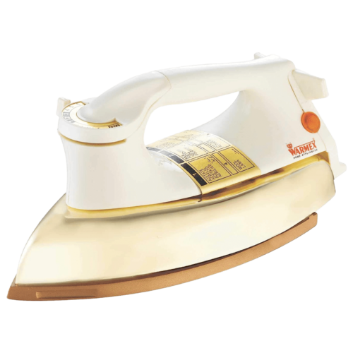 WARMEX 1000 Watts Dry Iron Auto Shut Off DI 999 Ivory and Golden (Iron)