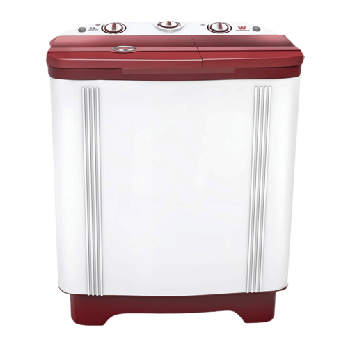 White Westinghouse 6.5 kg Semi-Automatic Washing Machine with Lint Filter CSW6500 White/Maroon (Washing Machine)