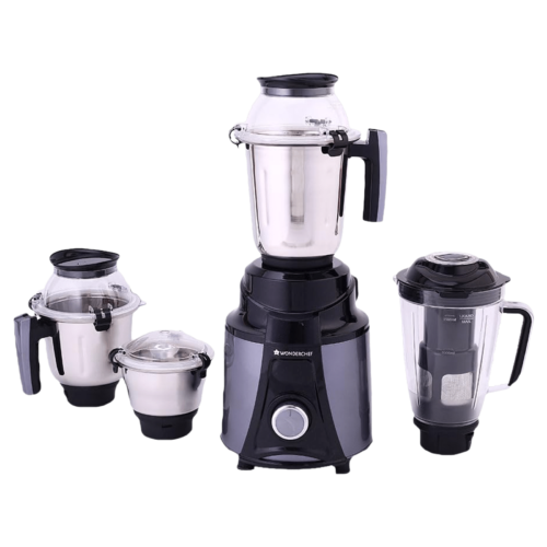 WONDERCHEF Galaxy 750 Watt 4 Jars Mixer Grinder Powerful Copper Motor Black and Grey (Juicer)