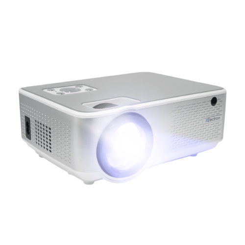 XElectron C9 Standard Full HD LED Projector 4200 Lumens USB + HDMI + AV + VGA Ports 1080p Support White (Projector)