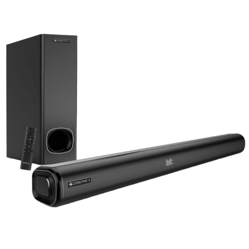 ZEBRONICS Zeb Juke bar 600 120W Bluetooth Soundbar with Remote 2.1 Channel Black (Home Theater)