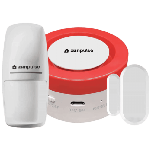 zunpulse Personal Safety Alarm 40 dB Door Sensor ZUNSSEC White (Burglar Alarm)