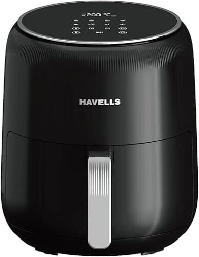 HAVELLS Prolife Neo 4.5L 1500 Watt Digital Air Fryer with 8 Preset Options Black (Air Fryer)