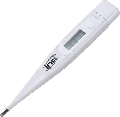 Infi Digital Thermometer With Quick Measurement of Oral & Underarm Temperature in Celsius & Fahrenheit Water Proof for Easy Cleaning with One touch operation for Adult and Child (Thermometer)