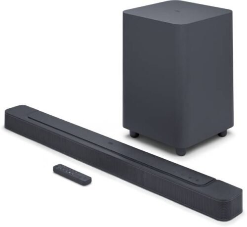 JBL Bar 500 Pro 590W Bluetooth Sound Bar with Remote Dolby Atmos 5.1 Channel Black (Home Theater)