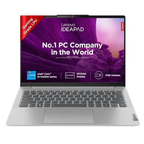 Lenovo IdeaPad Slim 5 14IAH8 Intel Core i5 12th Gen 14 inch 16GB 1TB Windows 11 Home MS Office 2021 Intel UHD WUXGA IPS Display Cloud Grey 83BF0045IN (Laptop)