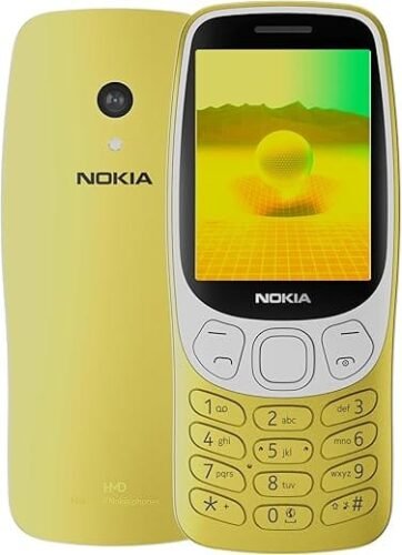 Nokia 3210 4G  All-new Classic Keypad Phone with Dual SIM YouTube Scan & Pay UPI Rear Camera Wireless FM Radio MP3 Player Bluetooth & USB Type C  Y2K Gold (Keypad Mobile)